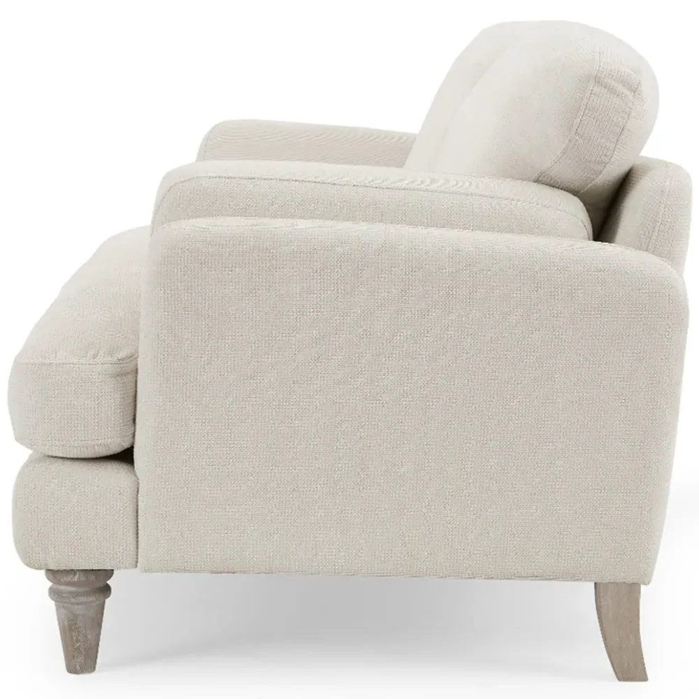 Regent 3-Seater Sofa - Ivory, Linen
