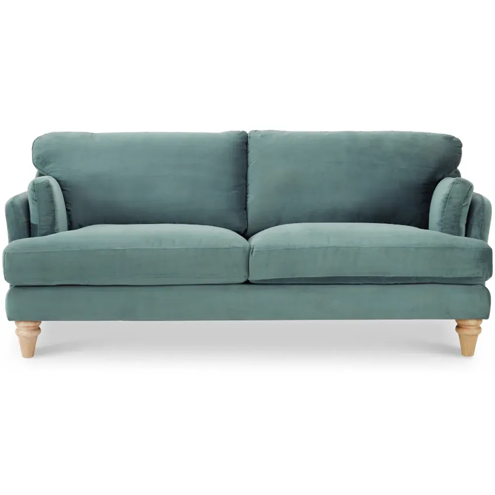 Regent 3-Seater Sofa - Teal, Velvet