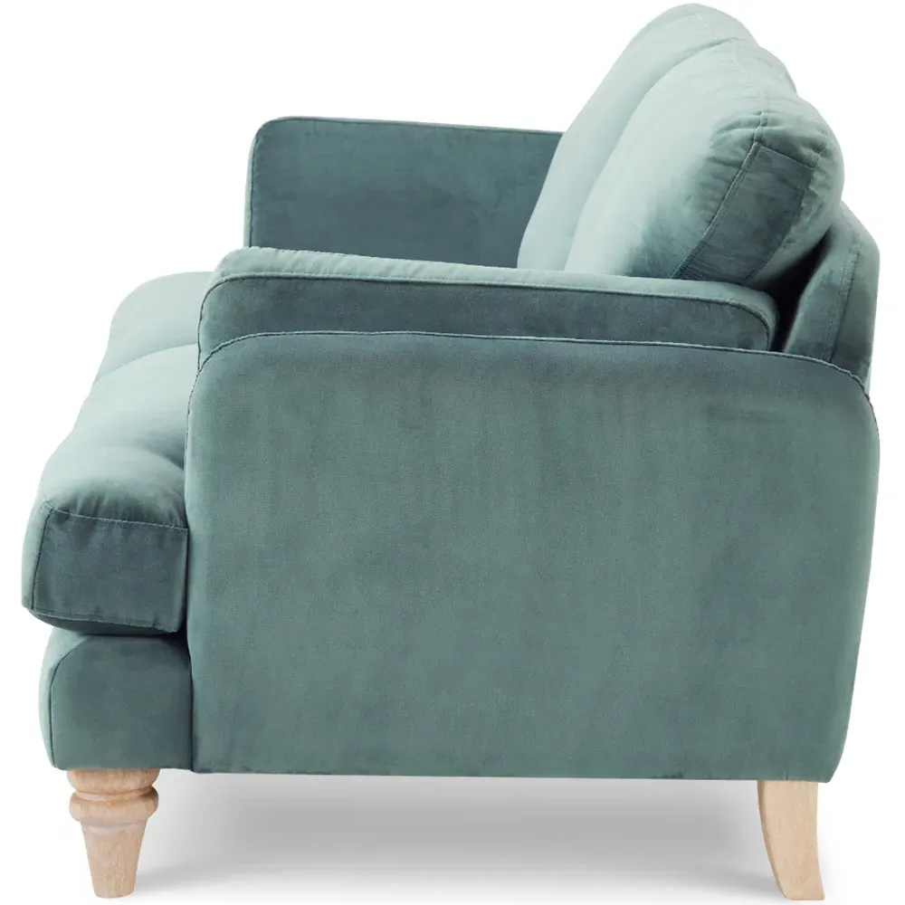 Regent 3-Seater Sofa - Teal, Velvet