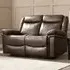 Rowan 2-Seater Recliner Sofa - Brown, Faux Leather
