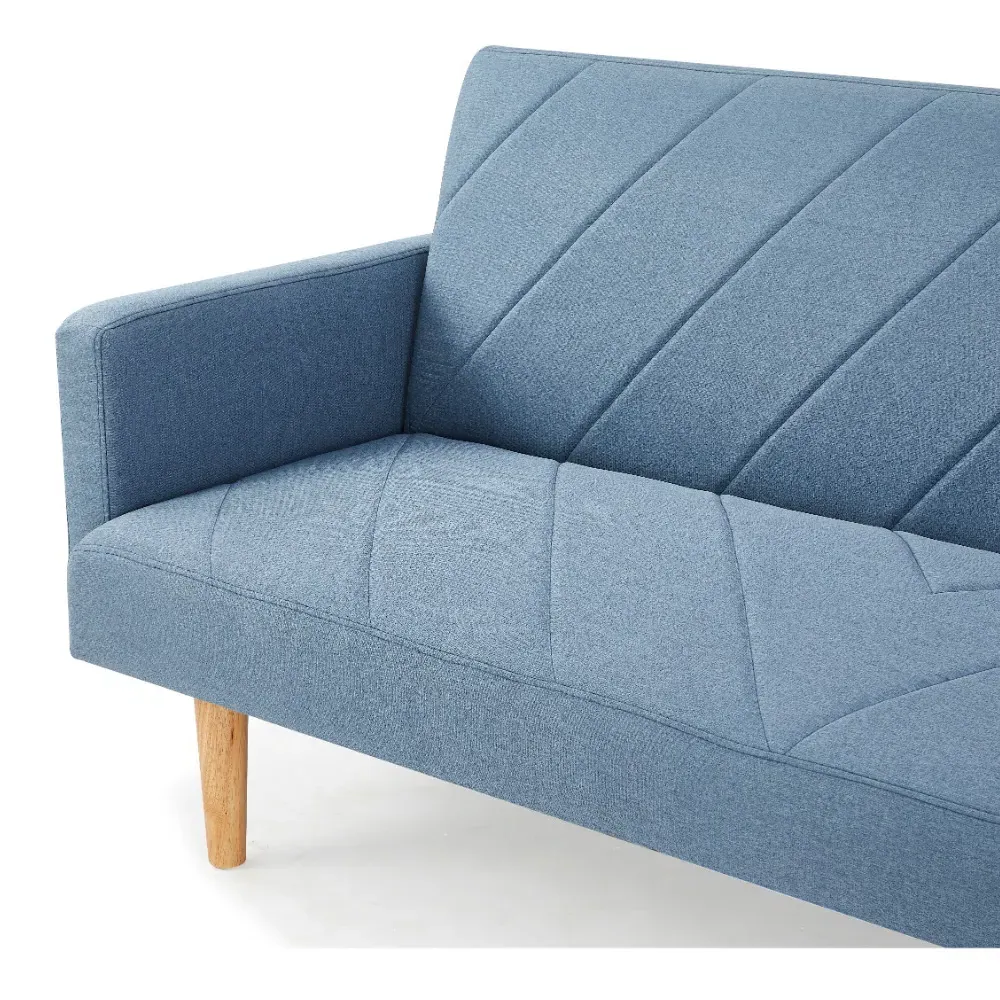 Ryan 2-Seater Sofa Bed with Clic-Clac - Blue