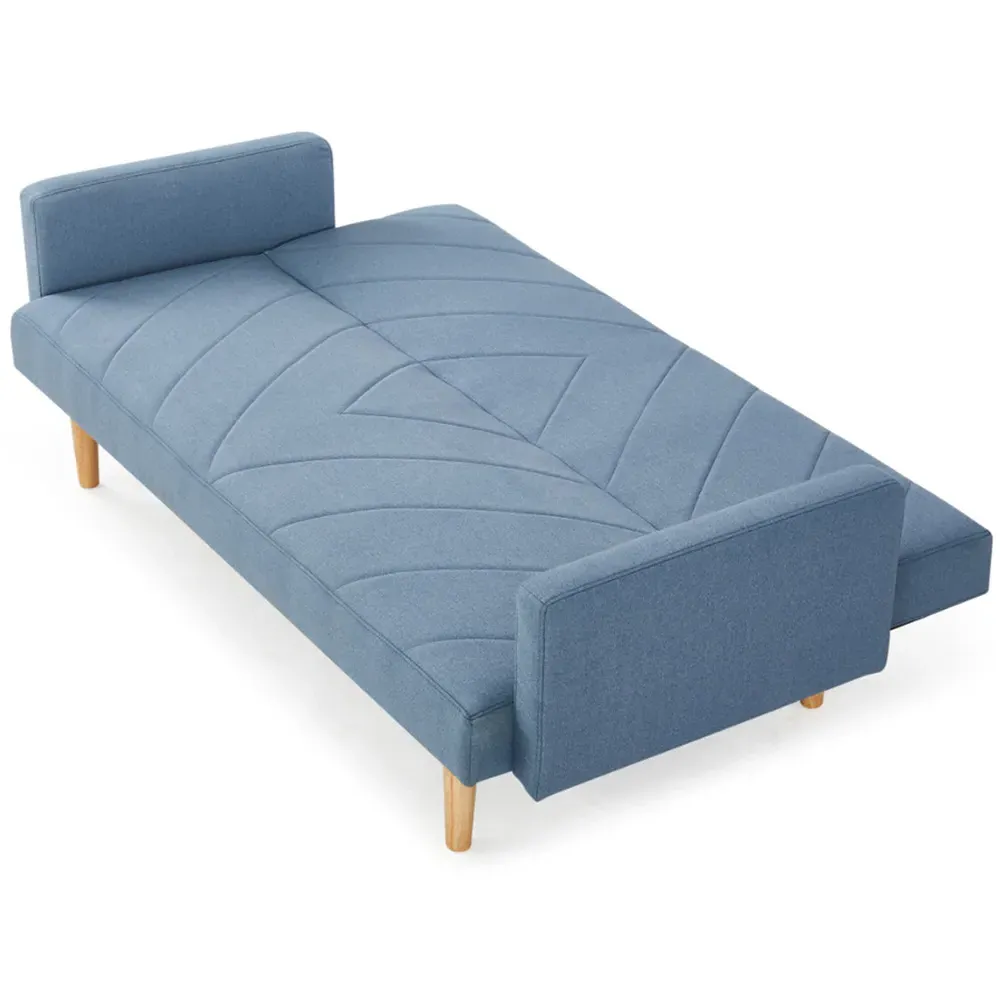 Ryan 2-Seater Sofa Bed with Clic-Clac - Blue