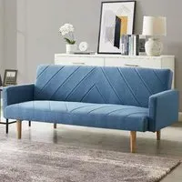 Ryan 2-Seater Sofa Bed with Clic-Clac - Blue