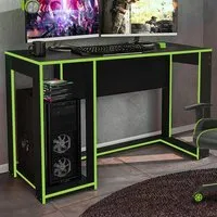 Ryker Ergonomic Gaming Desk - Black, Green