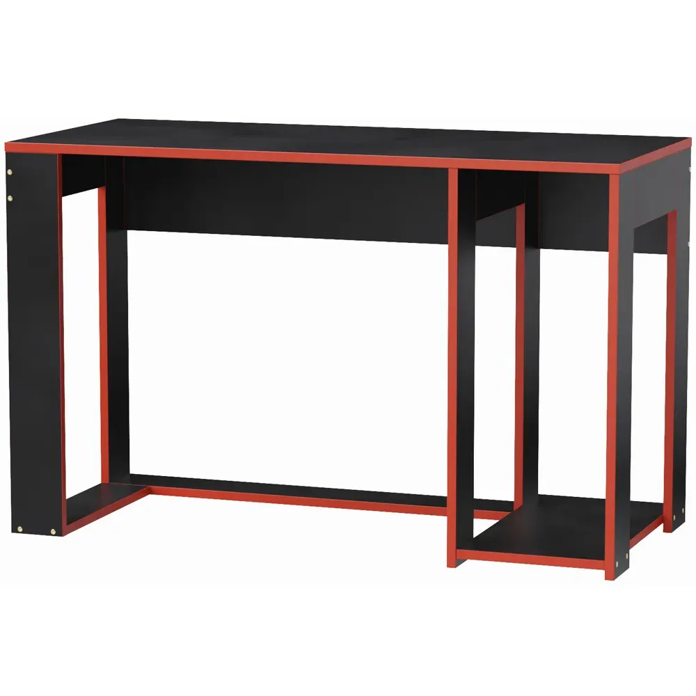 Ryker Ergonomic Gaming Desk - Black, Red
