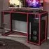 Ryker Ergonomic Gaming Desk - Black, Red