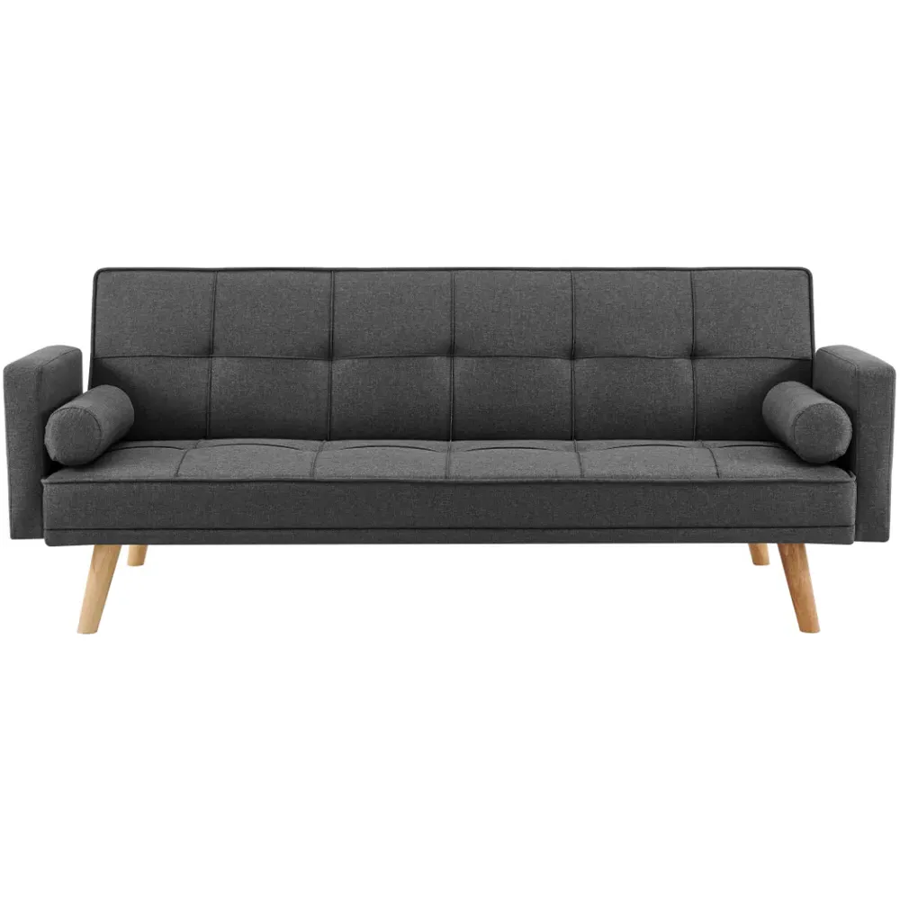 Sarnia 3-Seater Sleeper Sofa Bed - Charcoal