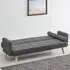 Sarnia 3-Seater Sleeper Sofa Bed - Charcoal