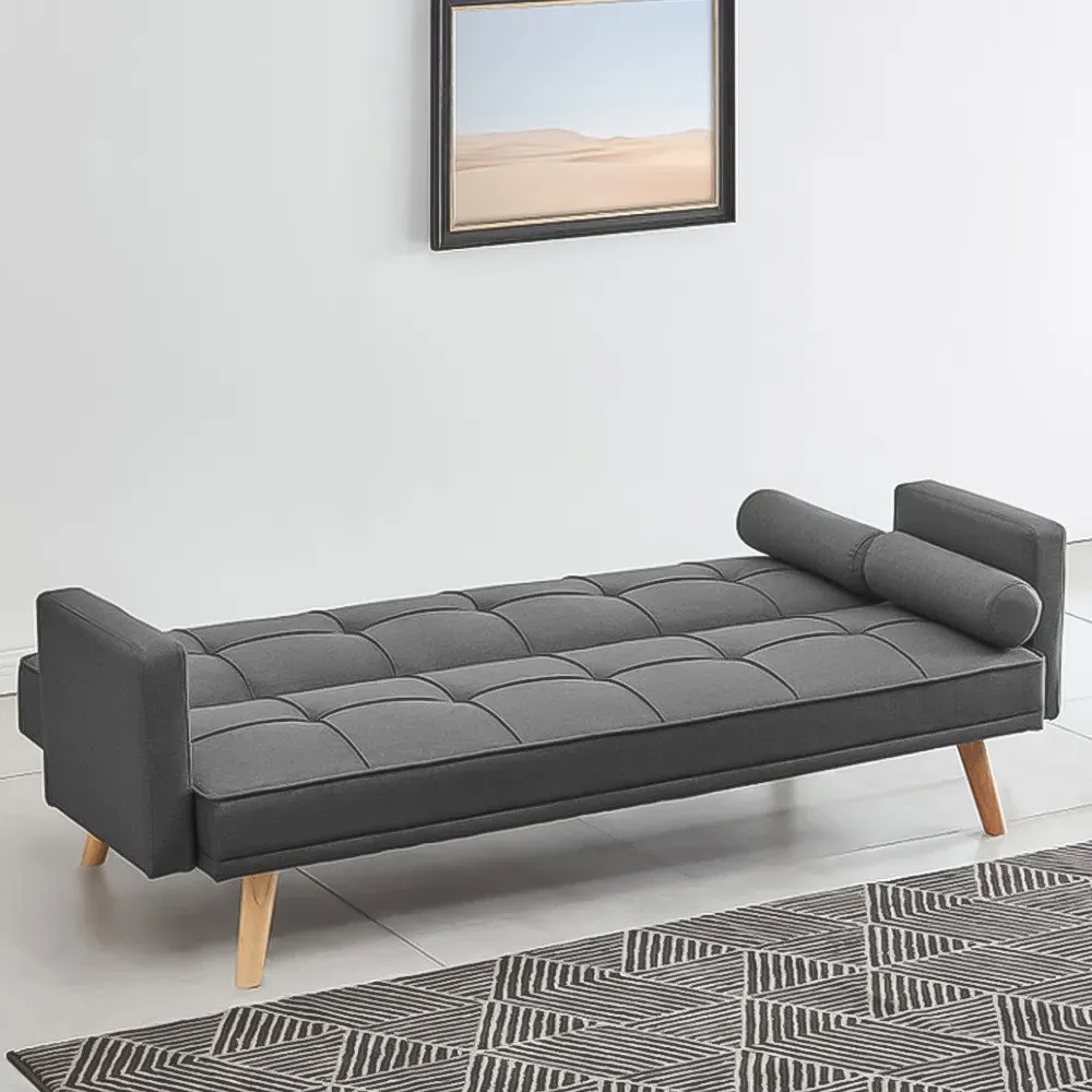 Sarnia 3-Seater Sleeper Sofa Bed - Charcoal image