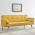 Sarnia 3-Seater Sleeper Sofa Bed - Mustard