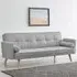 Sarnia Double Sleeper Sofa Bed - Light Grey, Fabric