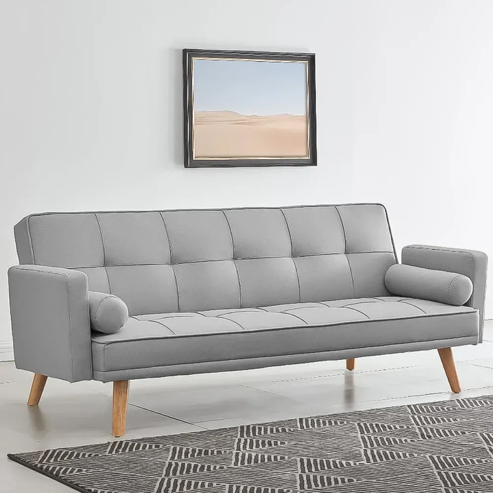 Sarnia Double Sleeper Sofa Bed - Light Grey, Fabric