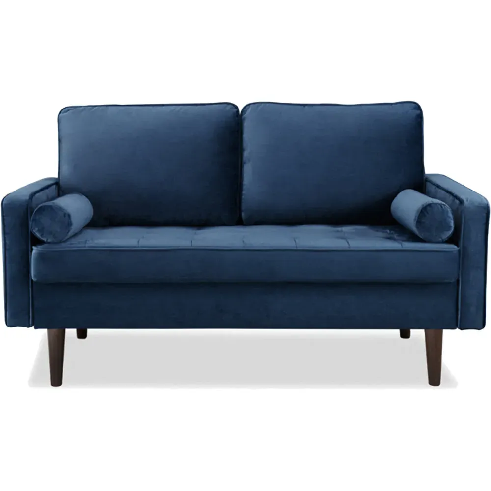 Scott 2-Seater Sofa - Blue, Velvet