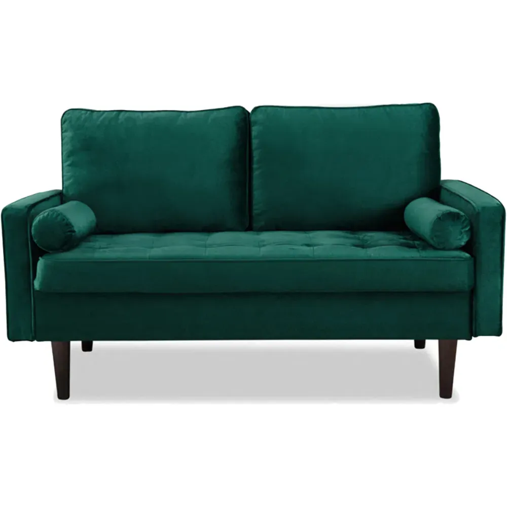 Scott 2-Seater Sofa - Green, Velvet
