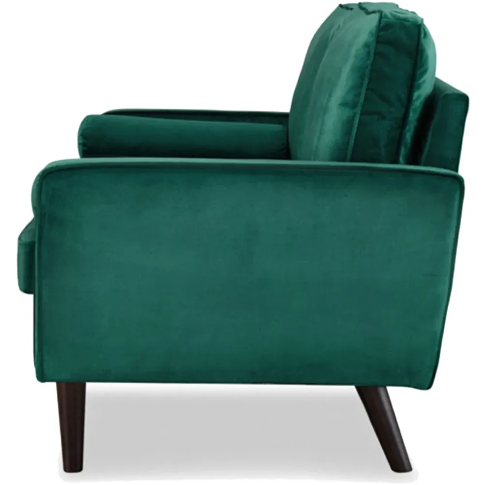 Scott 2-Seater Sofa - Green, Velvet