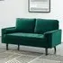 Scott 2-Seater Sofa - Green, Velvet