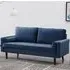 Scott 3-Seater Sofa - Blue, Velvet