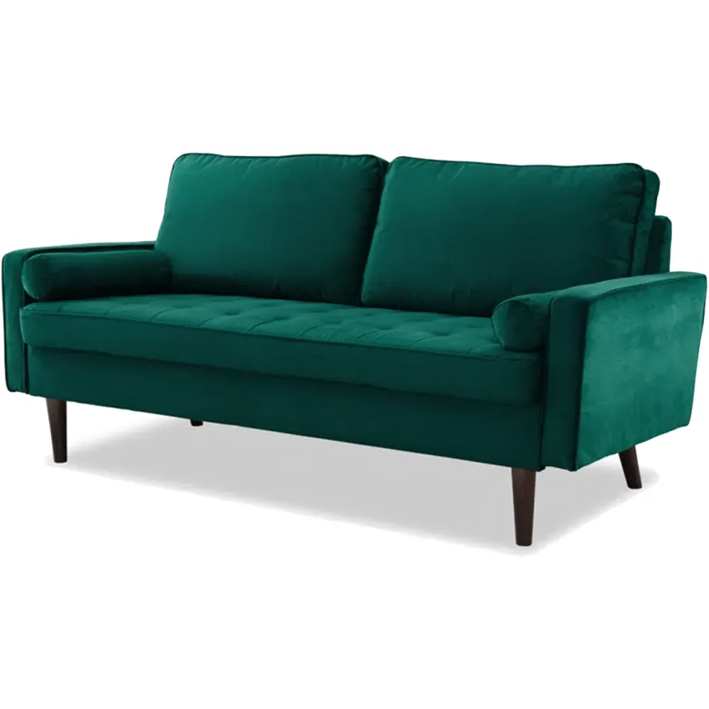 Scott 3-Seater Sofa - Green, Velvet
