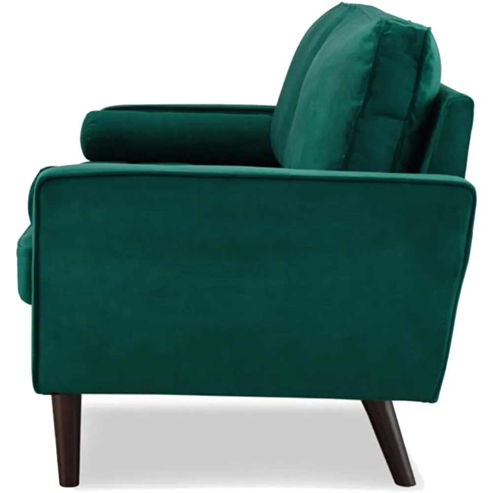 Scott 3-Seater Sofa - Green, Velvet