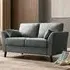 Stella 2-Seater Sofa - Grey, Velvet