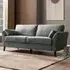Stella 3-Seater Sofa - Grey, Velvet