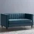 Thomas 2-Seater Sofa - Blue, Velvet