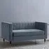 Thomas 2-Seater Sofa - Grey, Velvet