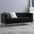 Thomas 3-Seater Sofa - Black, Velvet