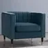 Thomas Sofa Chair - Blue, Velvet