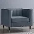 Thomas Sofa Chair - Grey, Velvet