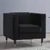 Thomas Velvet Sofa Chair - Black