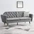 Whitby 2-Seater Sofa Bed - Grey, Velvet