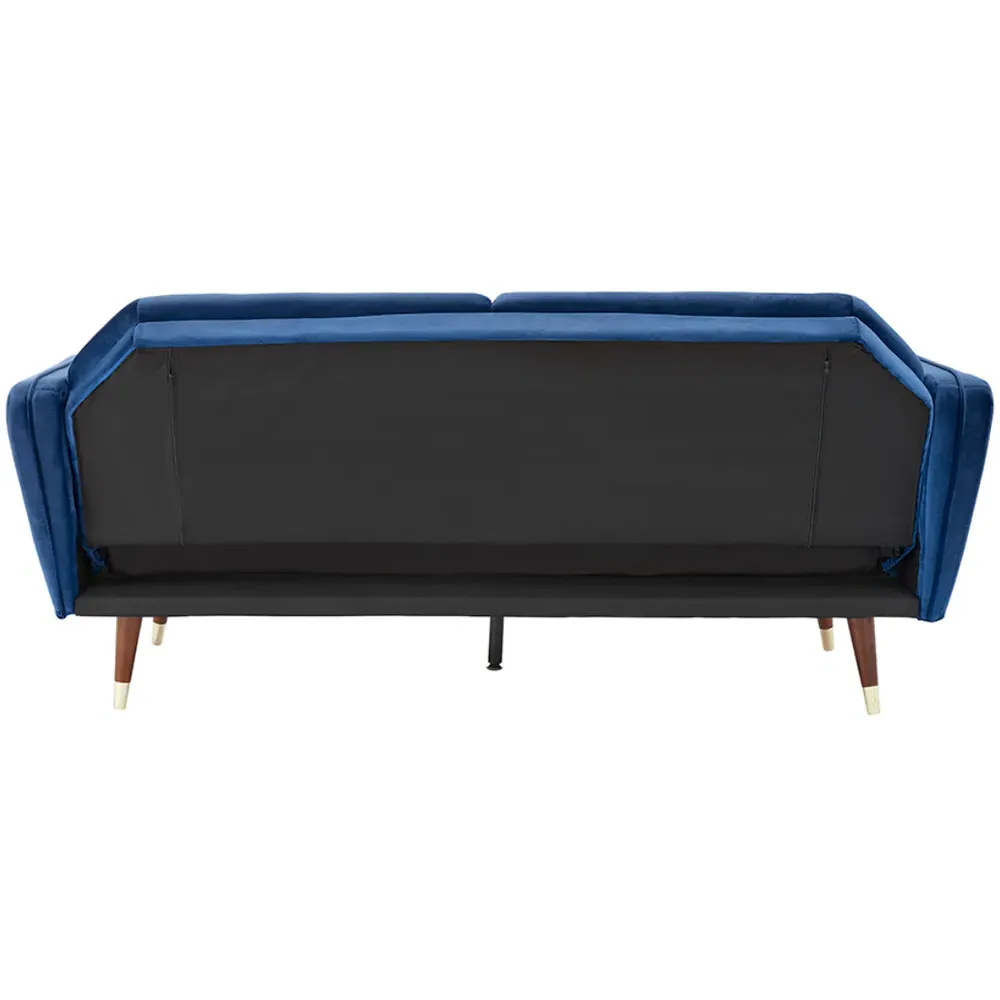 Whitby Double Sleeper Sofa Bed - Blue, Velvet