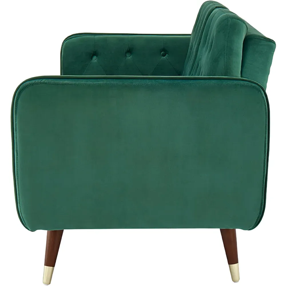Whitby Double Sleeper Sofa Bed - Green, Velvet