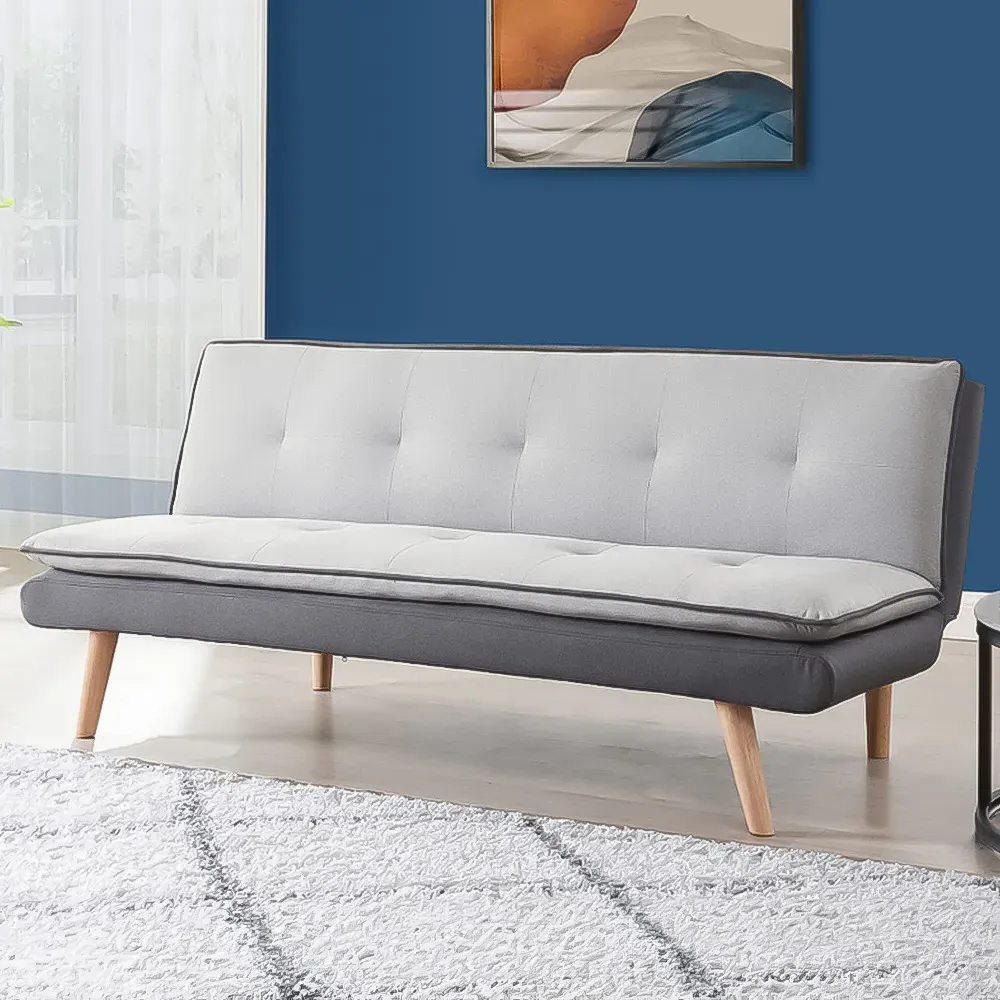 Willow Double Sleeper Sofa Bed - Grey, Fabric image