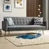 Windsor 3-Seater Sofa Bed - Grey, Velvet