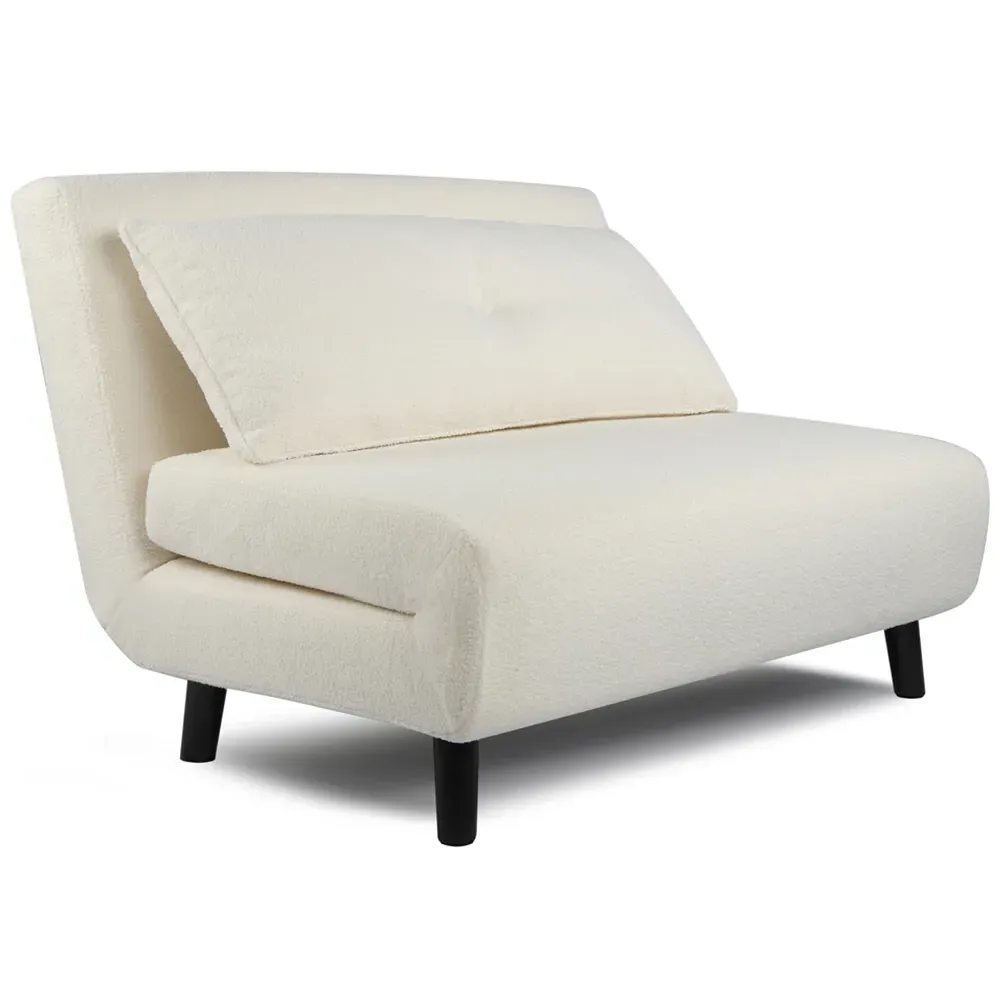 Aurora 2-Seater Sofa Bed - Cream, Boucle