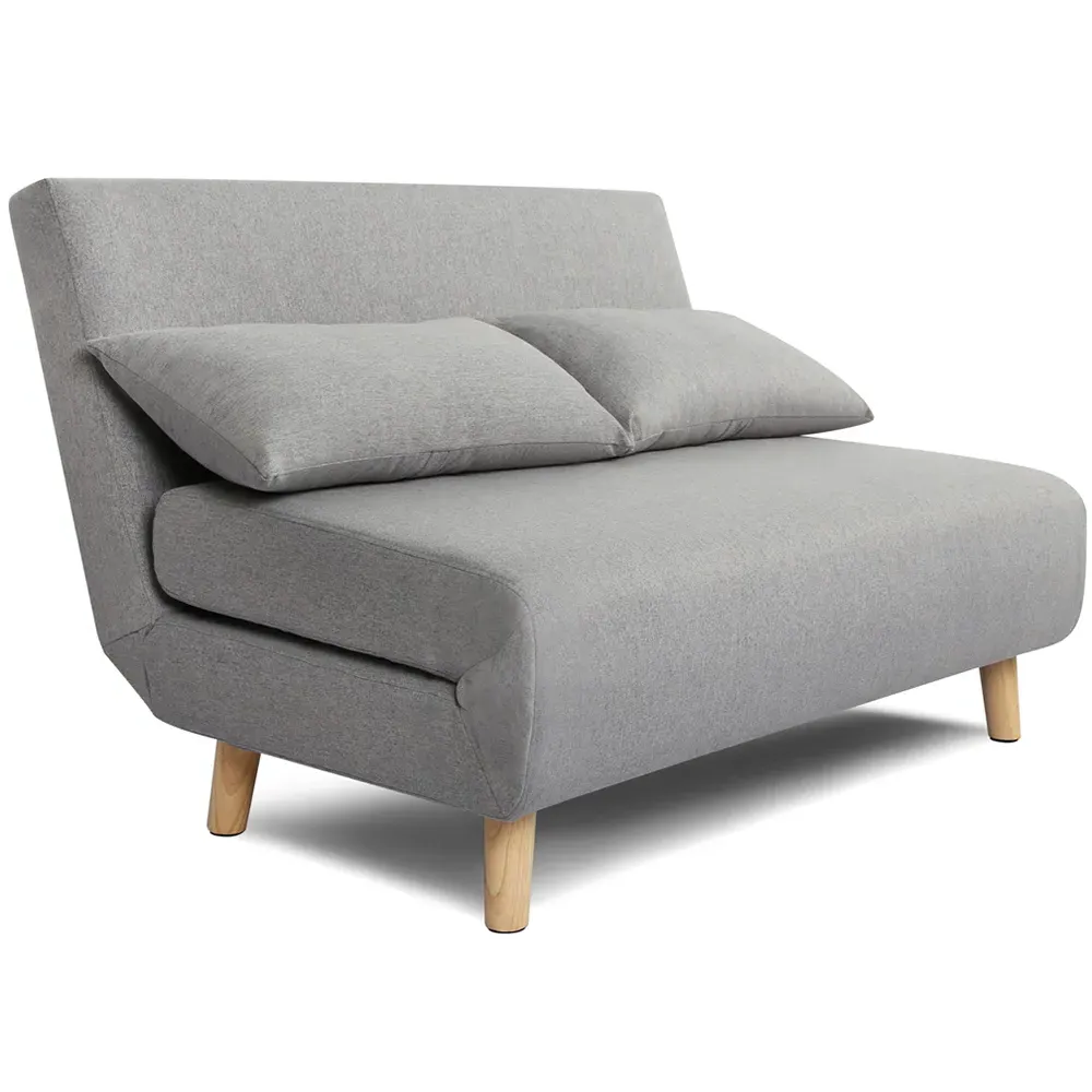 Aurora Double Sleeper Sofa Bed - Grey, Linen