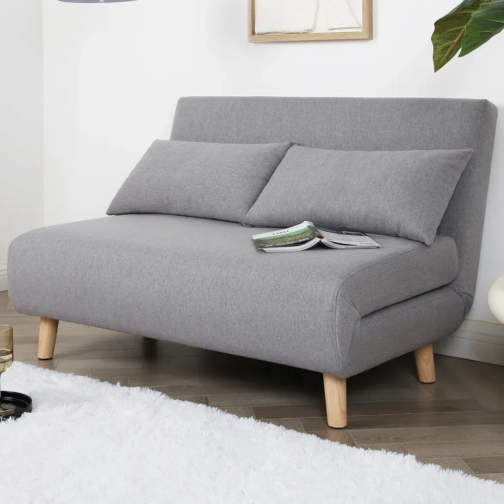 Aurora Double Sleeper Sofa Bed - Grey, Linen image