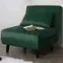 Aurora Single Seater Sofa Bed - Green, Velvet