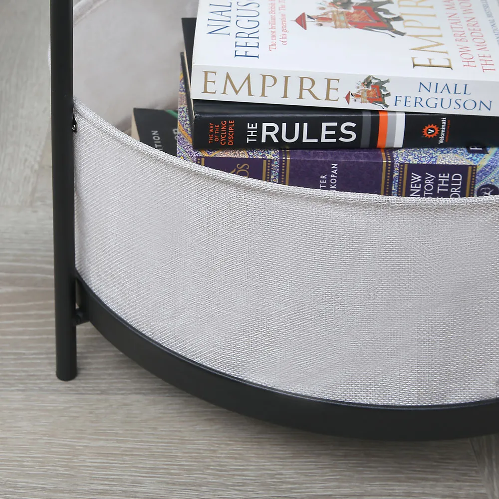 Bakewell Single Shelf Coffee Table with Storage - Black