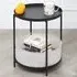 Bakewell Single Shelf Coffee Table with Storage - Black