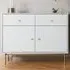 Devon 2 Door 2 Drawer Storage Cabinet - White, MDF