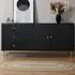 Devon 2 Door 3 Drawer Sideboard with Storage - Black
