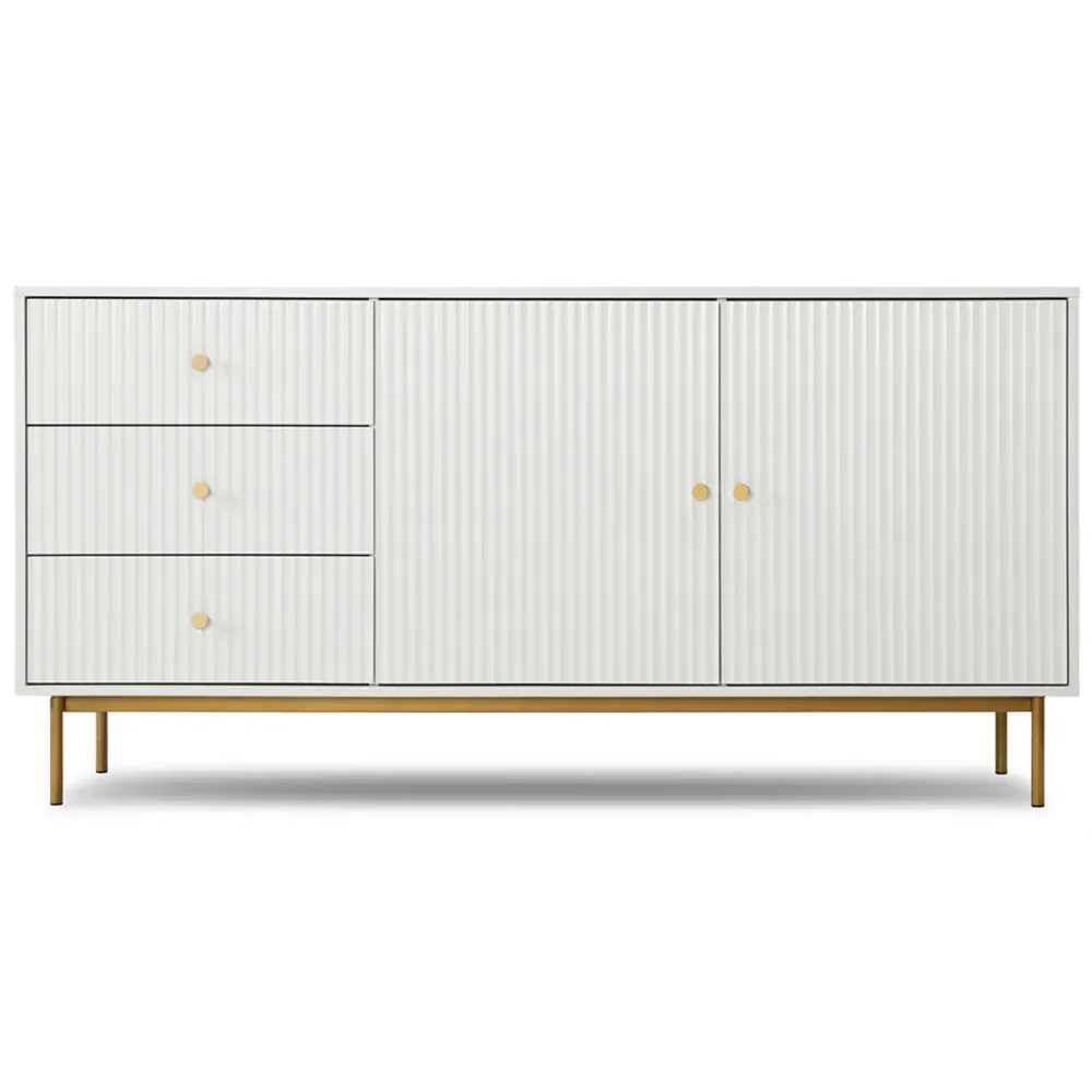 Devon 2 Door 3 Drawer Sideboard with Storage - White