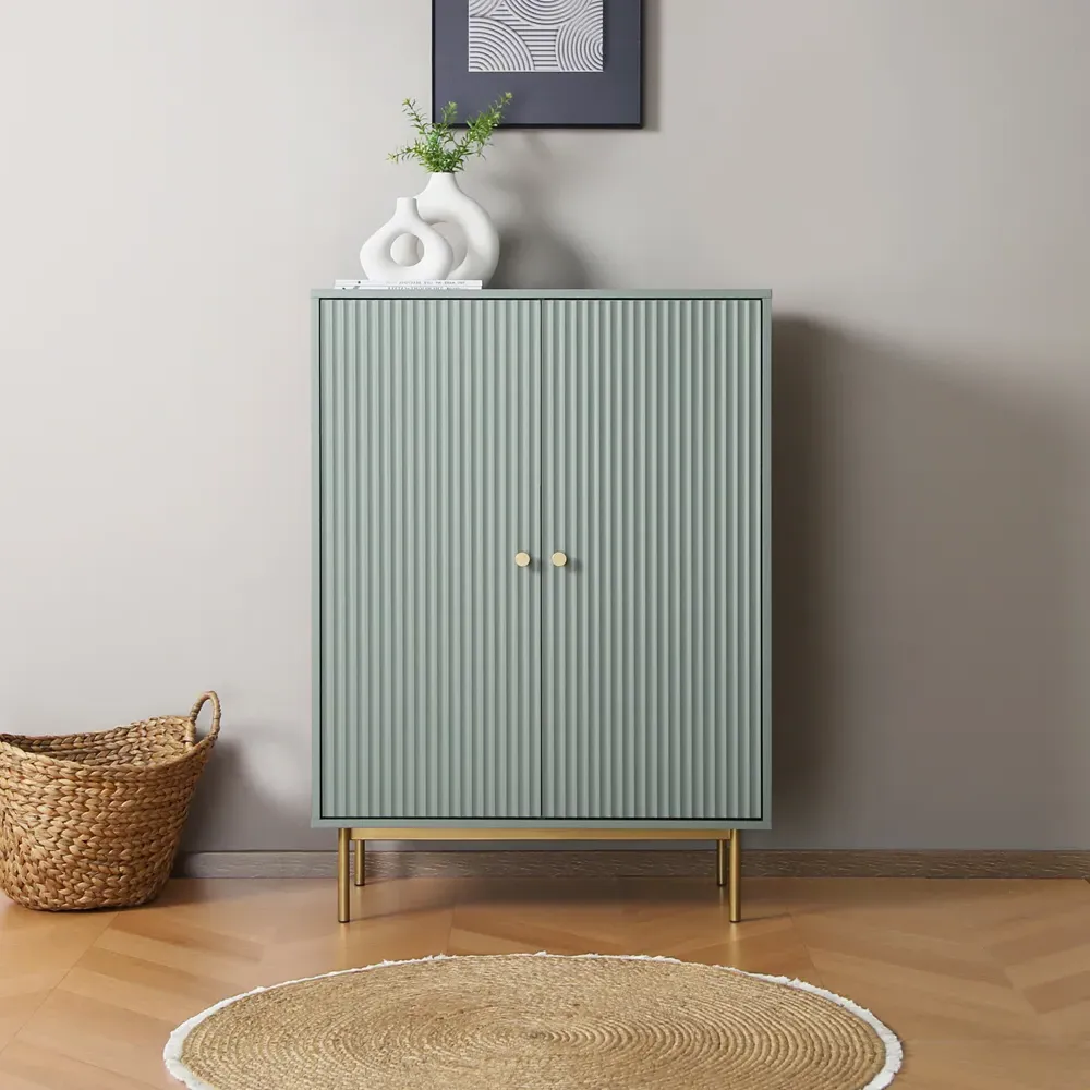 Devon 2 Door Storage Cabinet - Green
