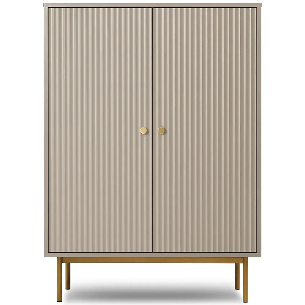 Devon 2 Door Storage Cabinet - Grey