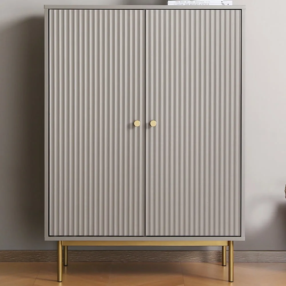 Devon 2 Door Storage Cabinet - Grey