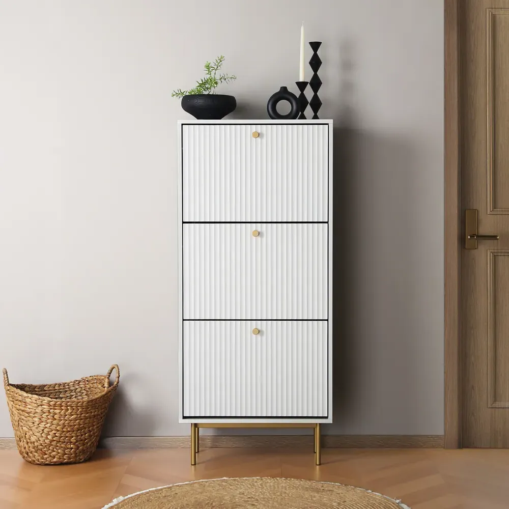 Devon 3 Drawer Storage Cabinet - White