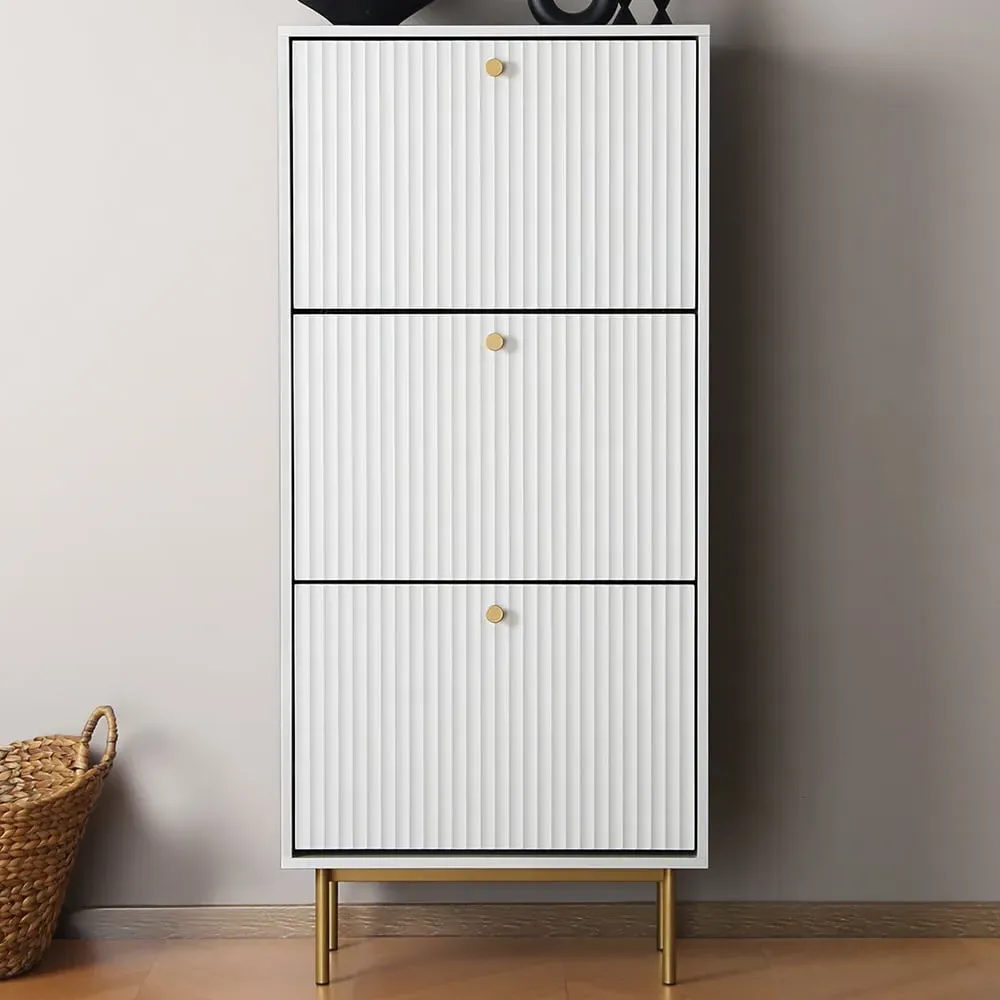 Devon 3 Drawer Storage Cabinet - White image